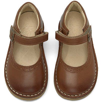 Martha Mary Jane Shoe Tan Burnished, Tan