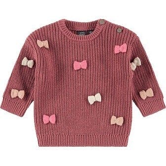Knit Sweater with Bows