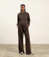 Womens Recycled Fleece Classic Sweatshirt - Recycled Fleece - Mineral Ganache
