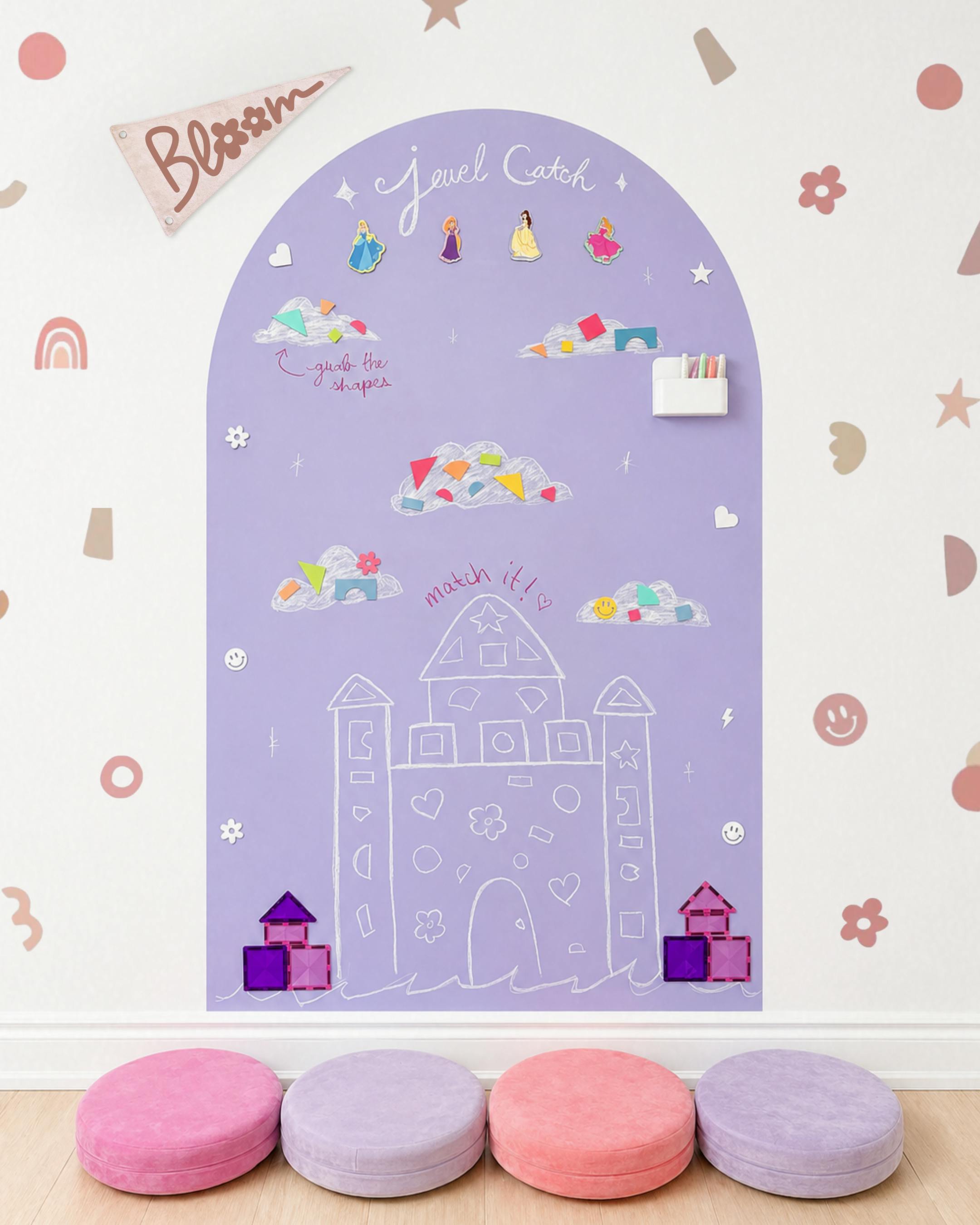 JUMBO Magic Playwall - Arch Magnetic Wall Decal for Kids