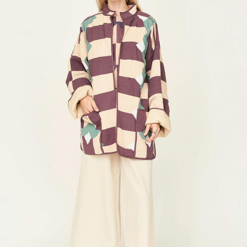 Bergen Jacket in Plum Origami