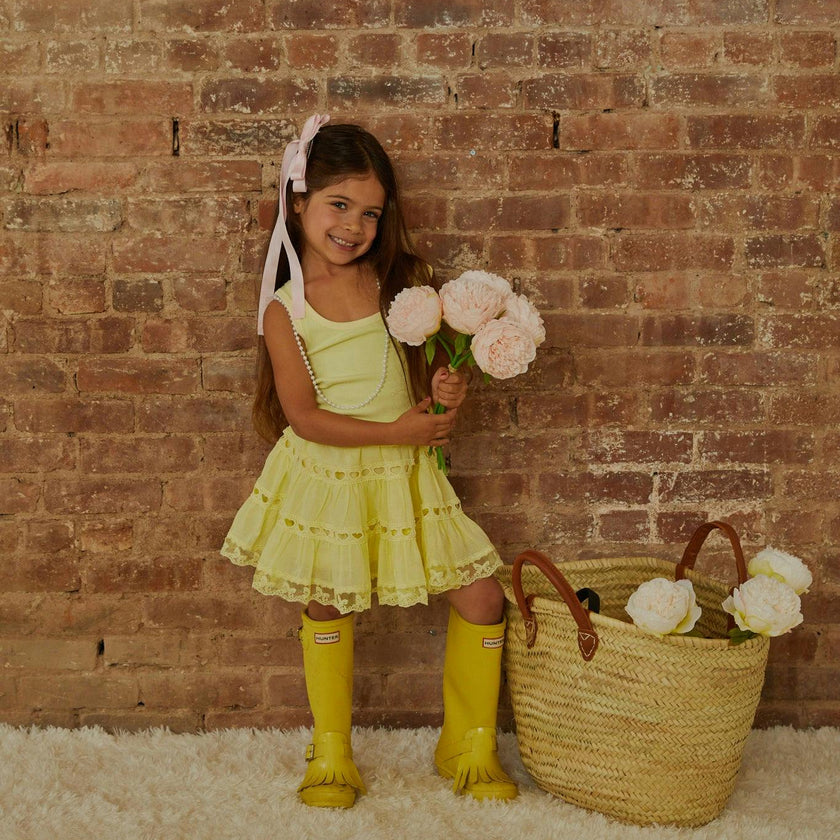 Harlow Pastel Yellow Heart Cut Out Tank