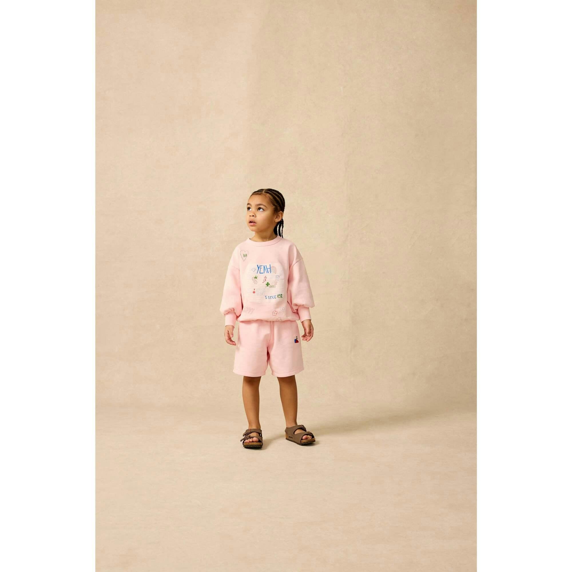 Organic Weekend Shorts in Double Bubble Pink
