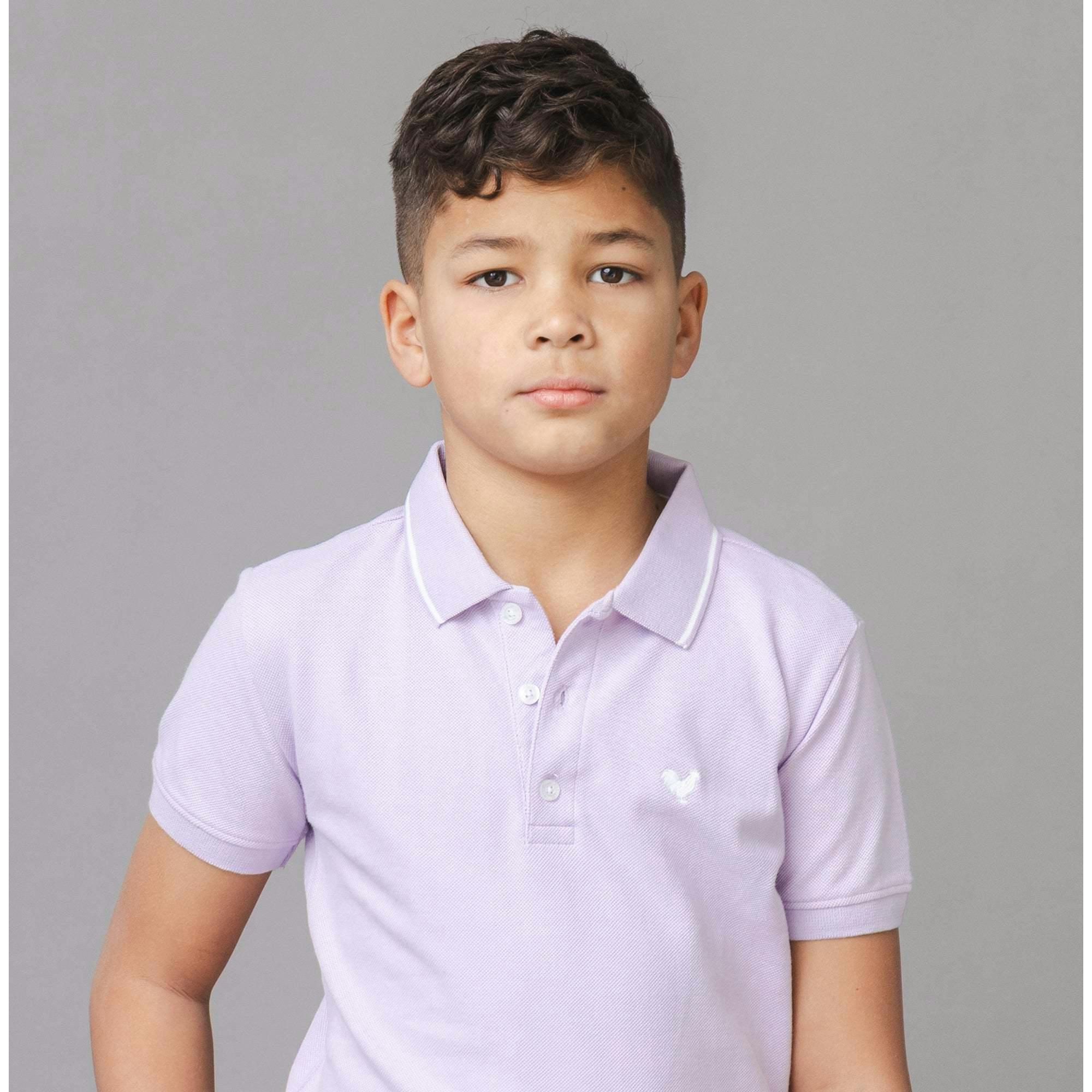 Organic Short Sleeve Knit Pique Polo Shirt