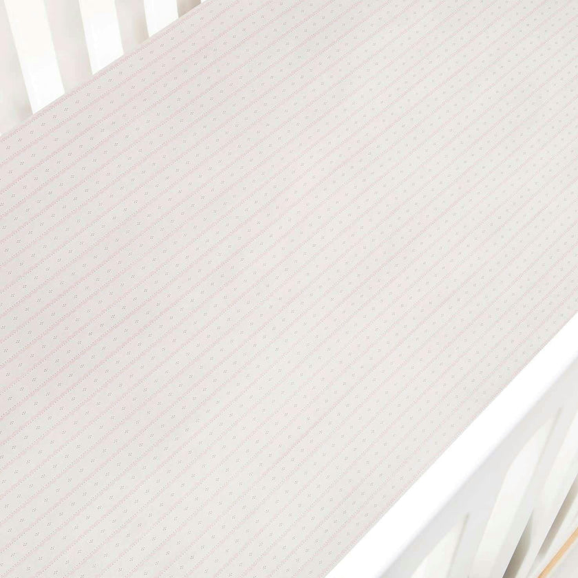 Petal Scallops Crib Sheet