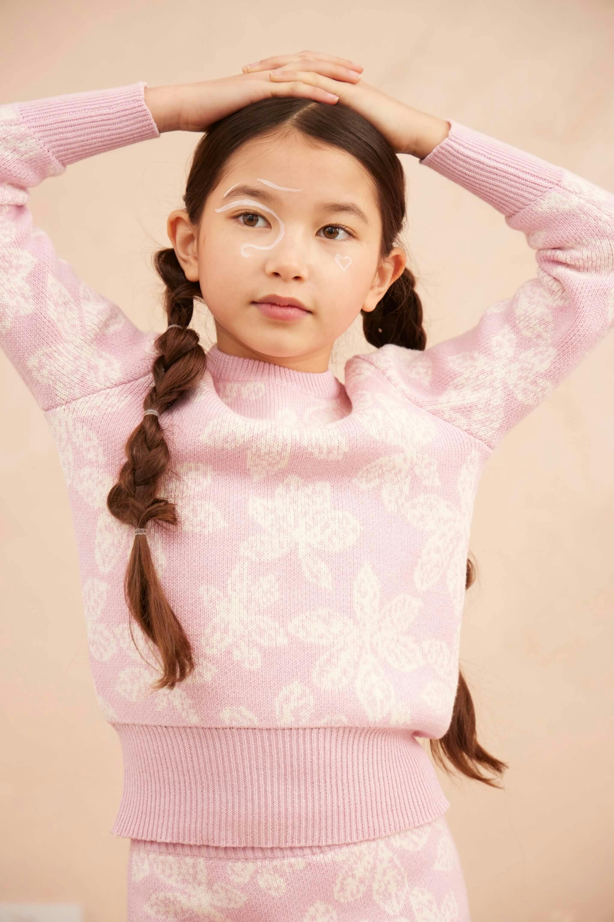 Chestnut Leaves Jumper | Bubble Gum