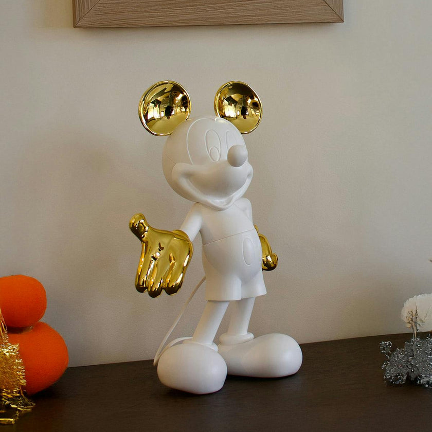 Mickey WELCOME White & Gold 12in