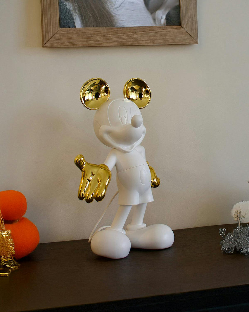 Mickey WELCOME White & Gold 12in