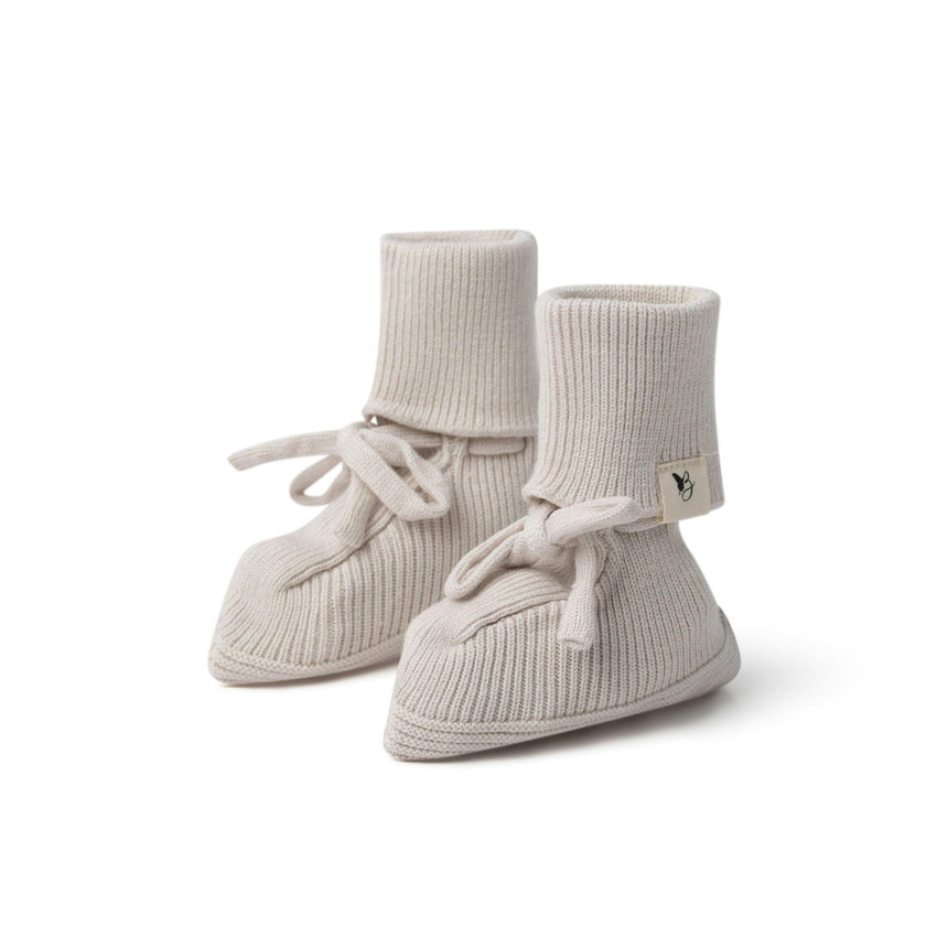 Knitted Booties Blue
