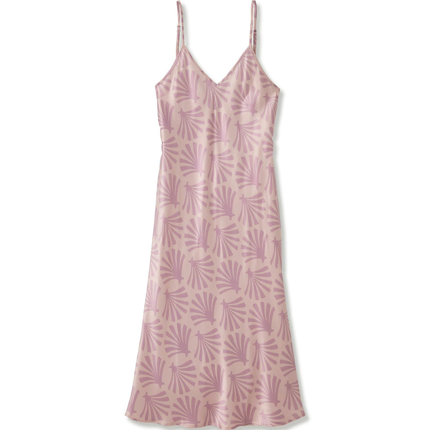 Women's Silk Cosette Nightgown in Blush Tide