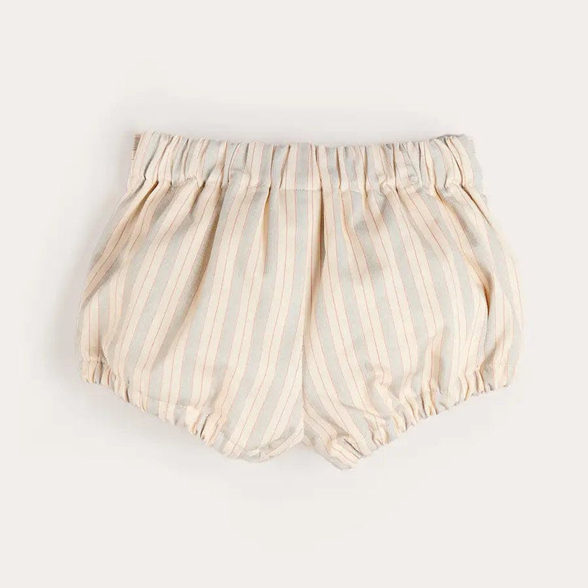 Brompton Stripe Pocket Detail Bloomers in Beige (6mths-3yrs)