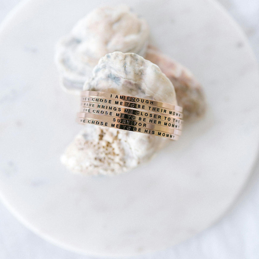 Women's "They Chose Me to Be Their Mommy" Bracelet