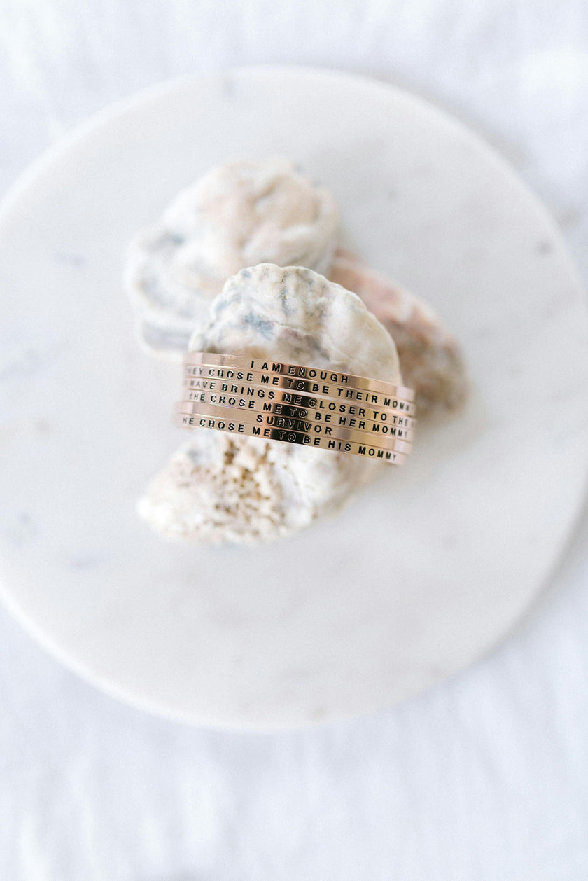 Women's "They Chose Me to Be Their Mommy" Bracelet