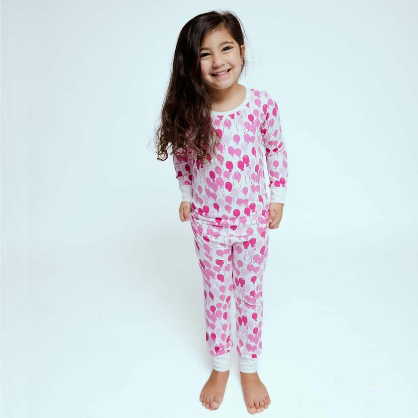 Print Long Sleeve Cuffed Pajamas