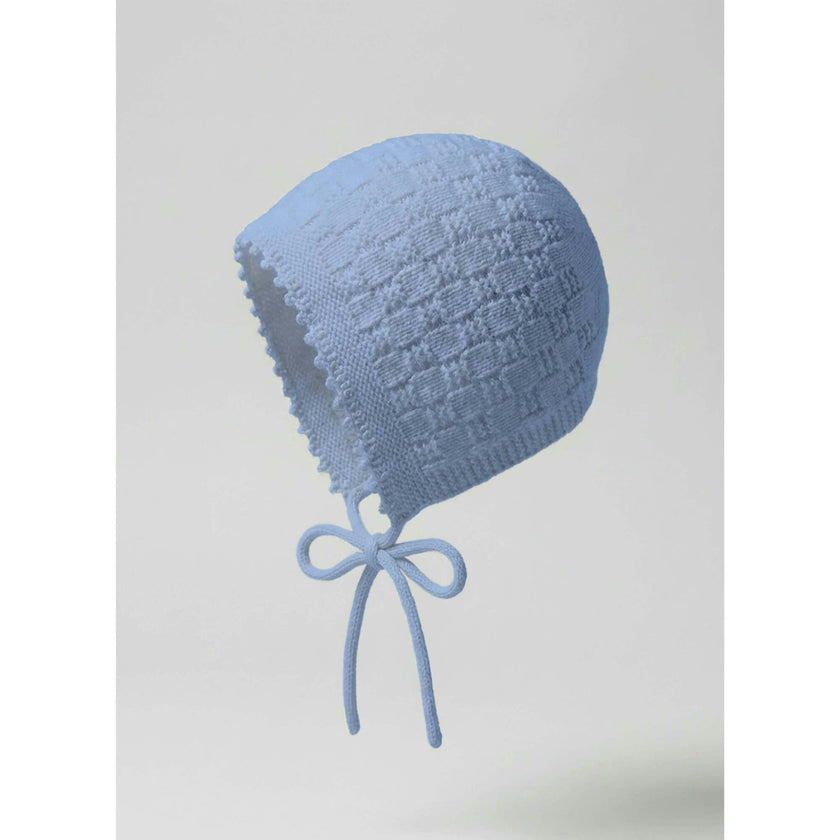 The Aspen Cashmere Baby Bonnet | Sky