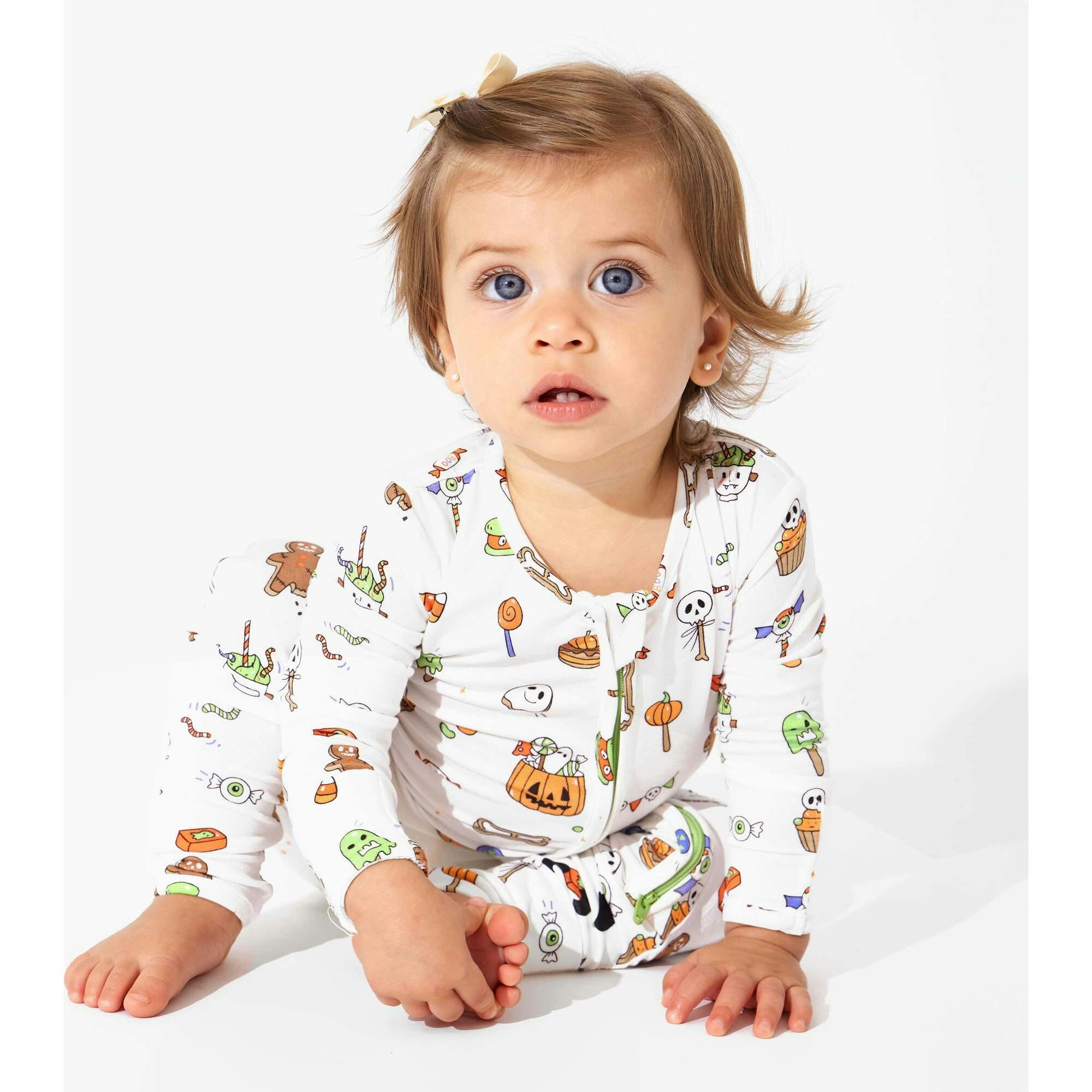 Halloween Treats Bamboo Convertible Footie