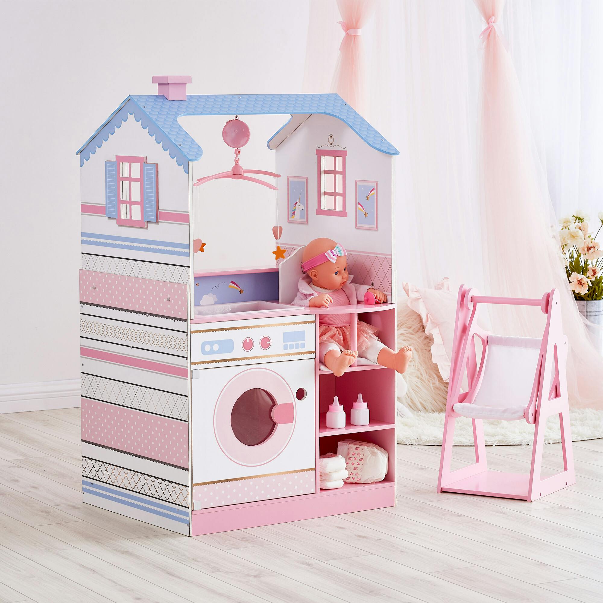 Olivia'S Classic Doll Changing Station Dollhouse