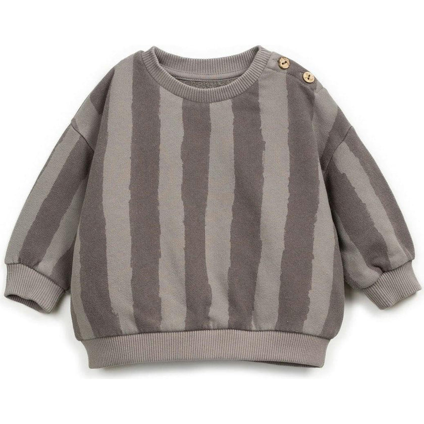 Striped Fleece Sweatshirt