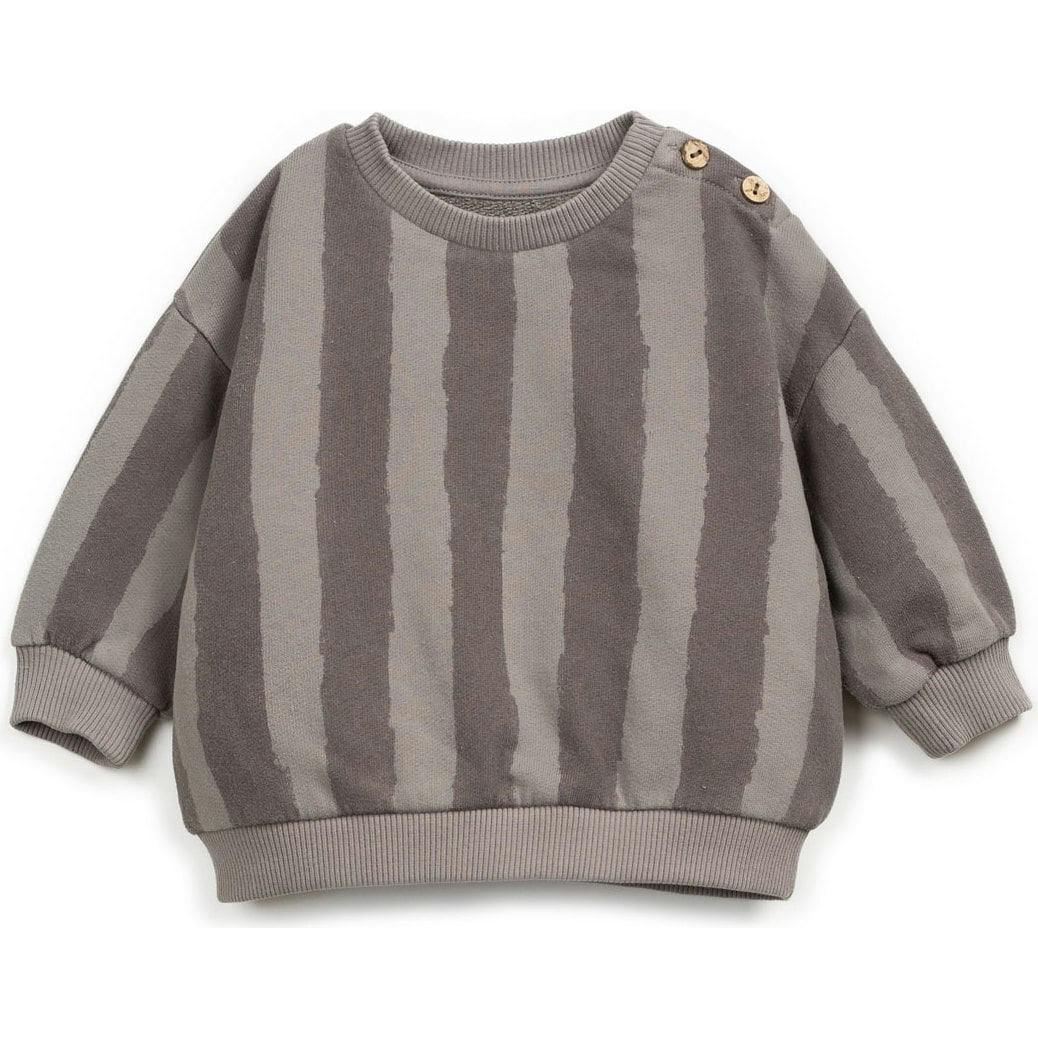 Striped Fleece Sweatshirt