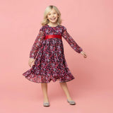 Chloe Winter Floral Party Dress