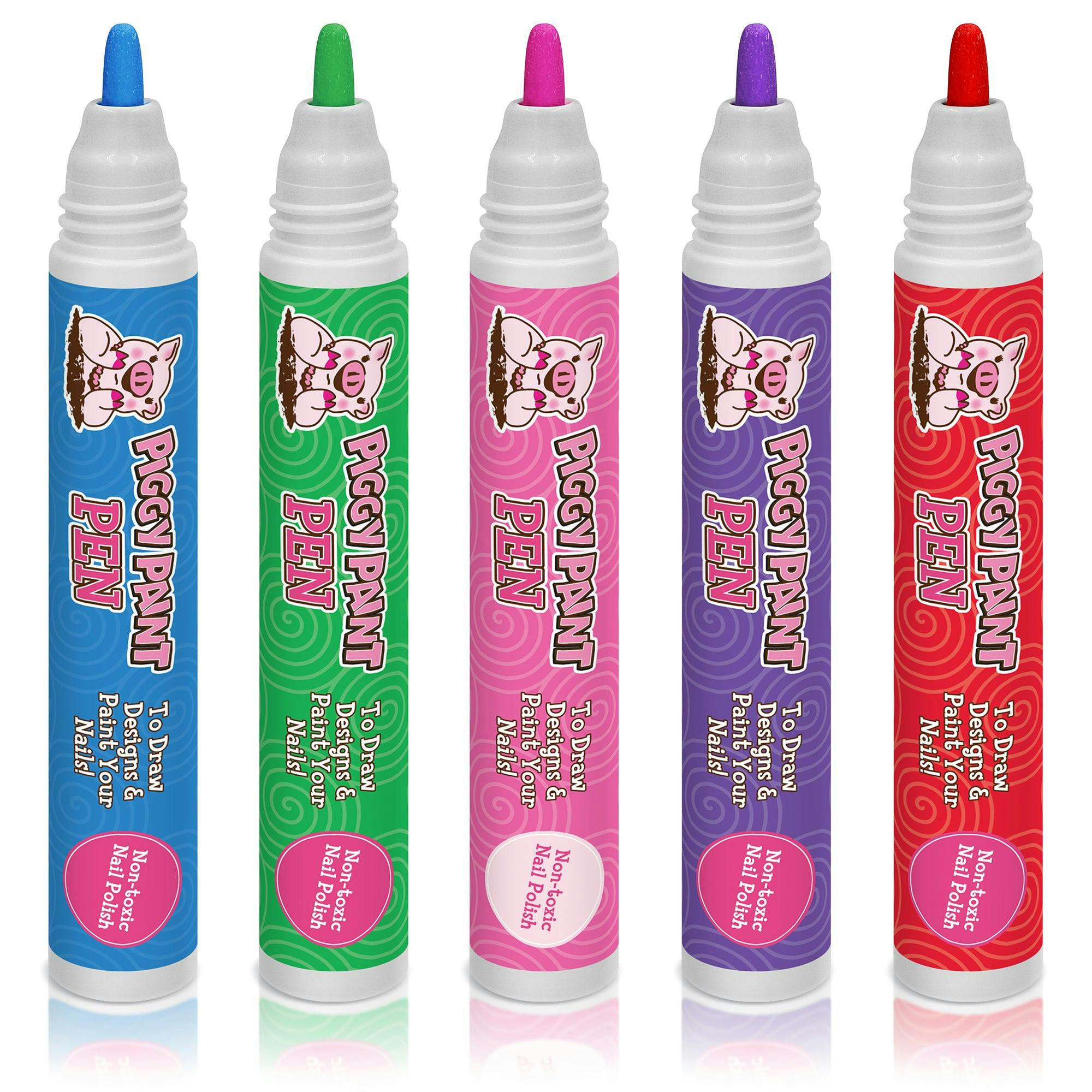 High Five! Piggy Paint Pen Bundle - Kids Non-toxic Nail Polish