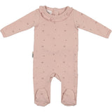 Floral Ruffle Footie and Beanie Set