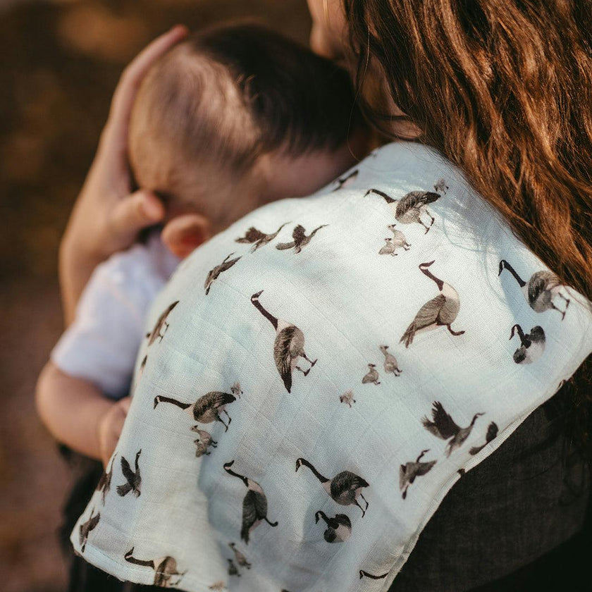 Goose Bamboo Burp Cloth