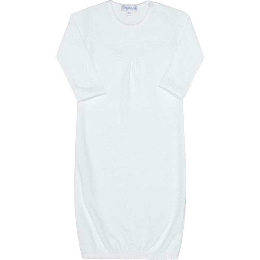 White Bubble Baby Gown