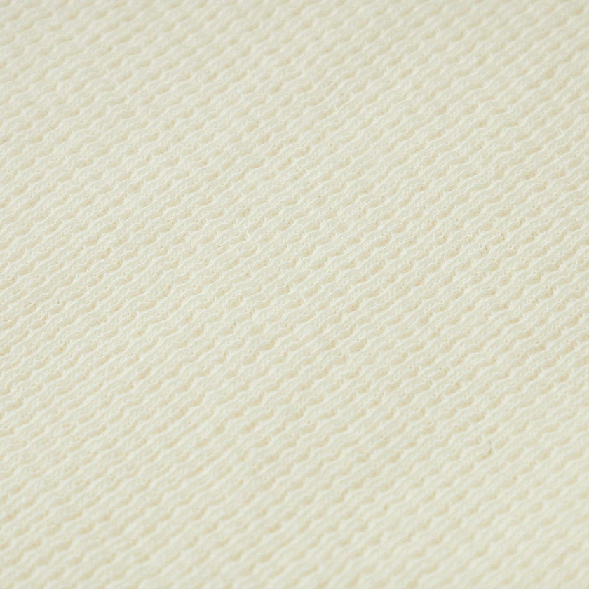 Cream Waffle Zipper Pajama
