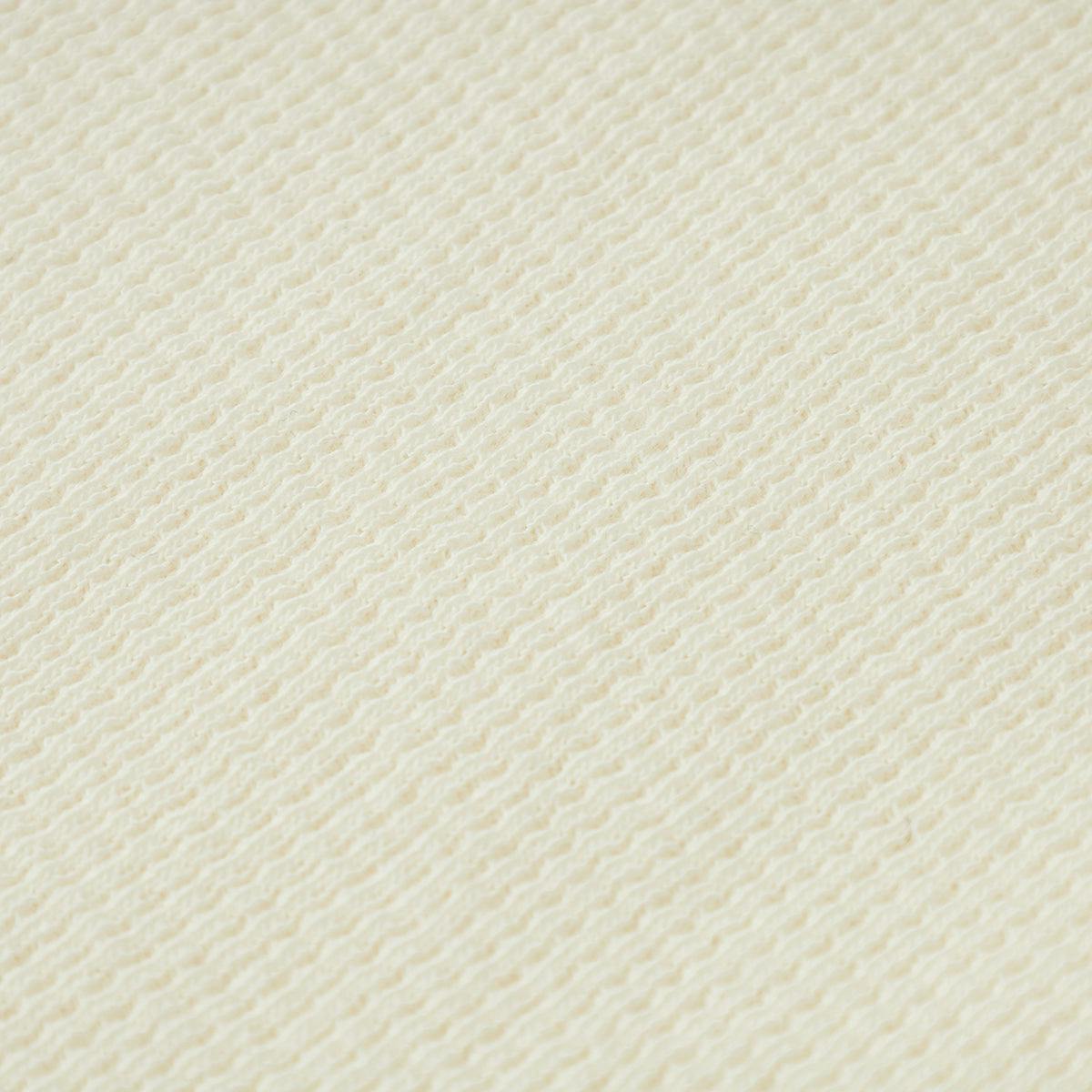 Cream Waffle Zipper Pajama