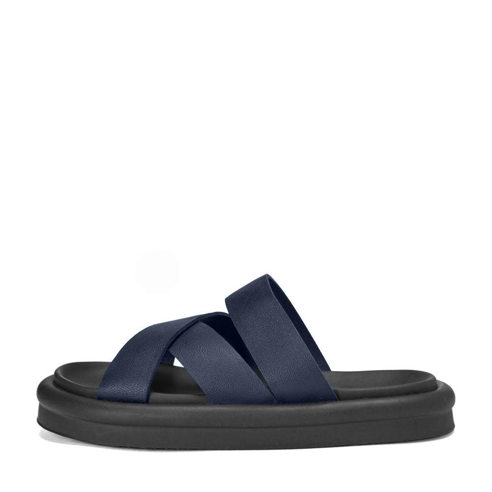 Cove Leather Cross-Over Strap Sandals