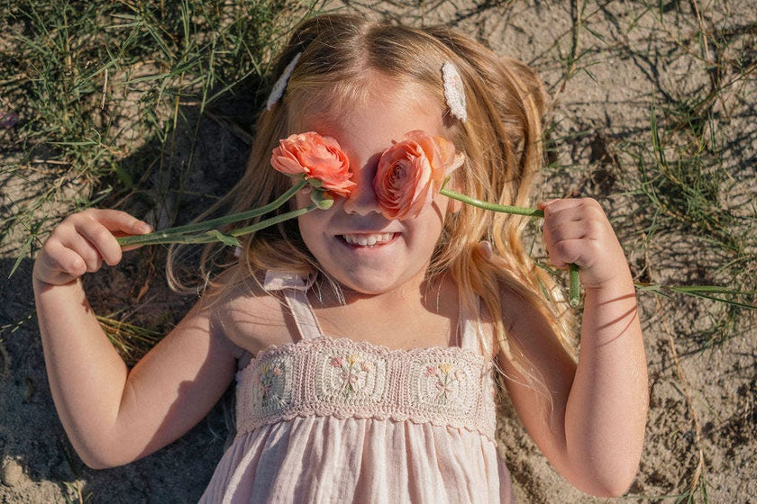 Crochet Dress in Petal Bouquet
