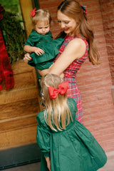Mini Christmas Tree Dress in Emerald