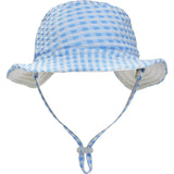 Seaside Gingham Reversible Bucket Hat