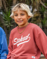 Ryder Stoked Sweatshirt - Canyon Red French Terry
