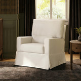 Crawford Recliner and Swivel Glider in Performance Cream Eco-Weave