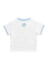 Blue Seersucker Pocket T-Shirt
