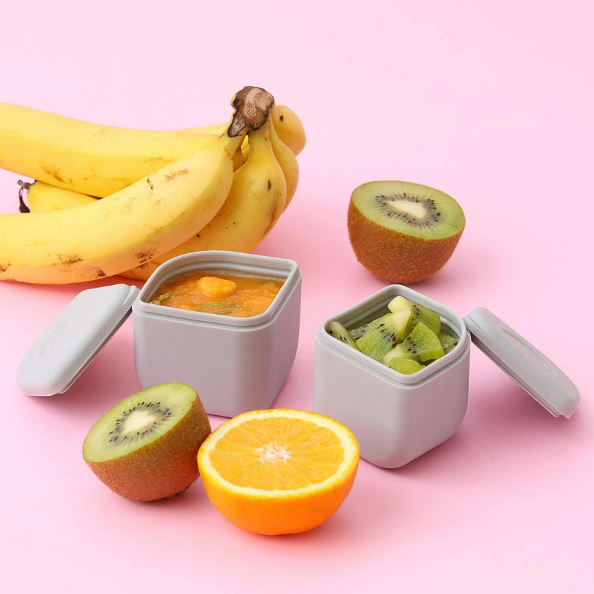 GrowBento Lunch Set Key Lime + Dove Grey
