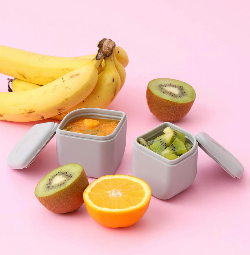 GrowBento Lunch Set Key Lime + Dove Grey