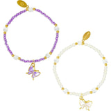 Girl's Bead Dainty Bracelet Set