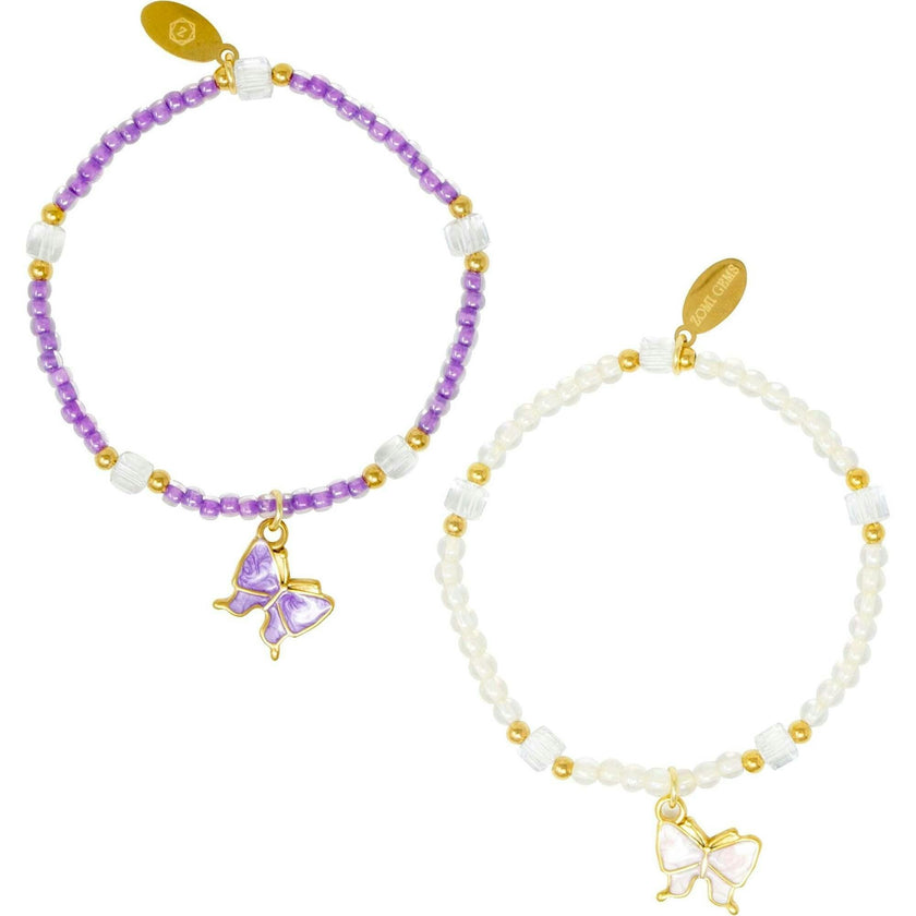 Girl's Bead Dainty Bracelet Set