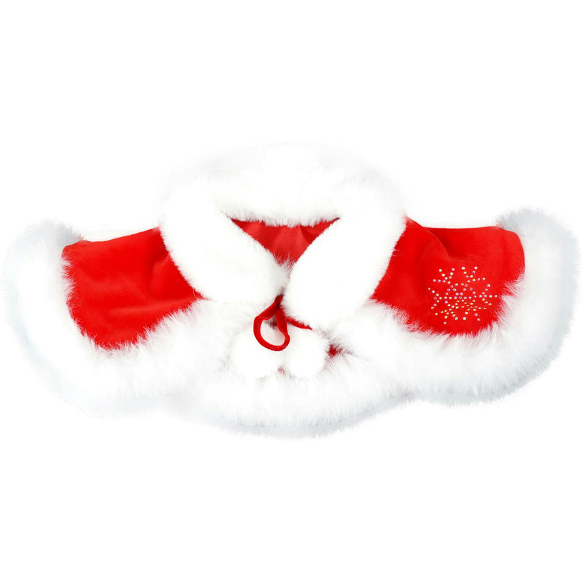 SNOWFLAKE CHRISTMAS CAPE, Red