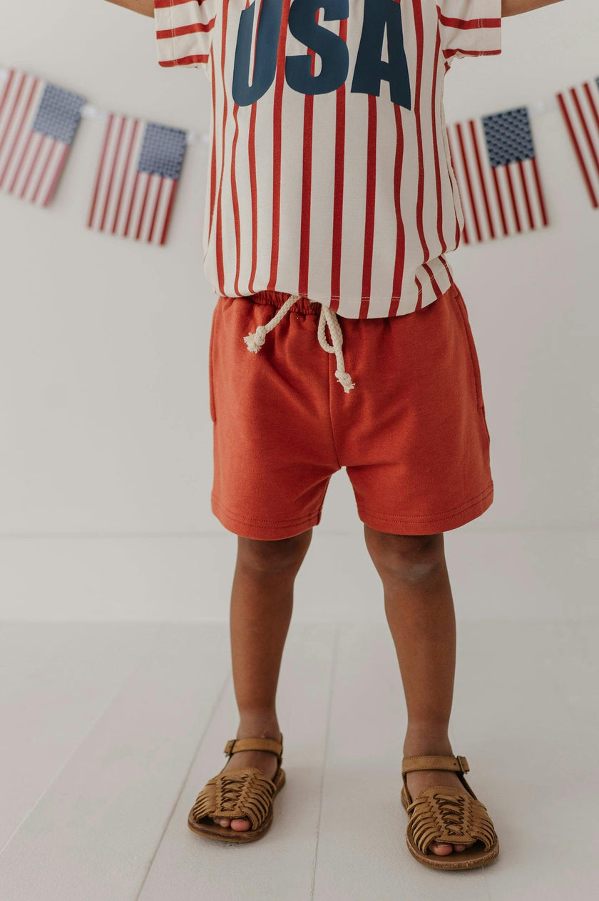 Boys Everyday Shorts in Red