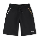 Black Contrast Trim Shorts