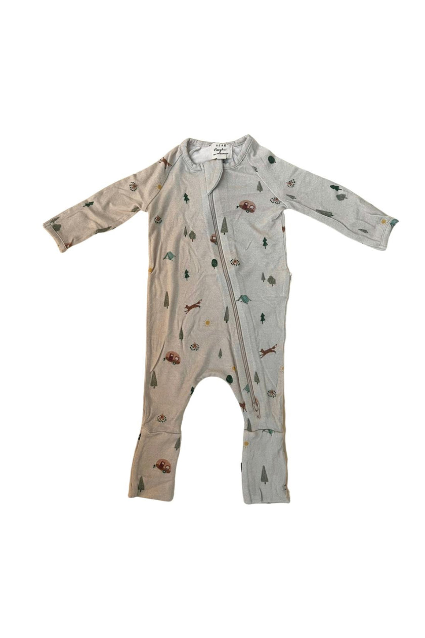Modal Convertible Footy Pajamas in Camping