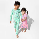 Skater Kitty Bamboo Girls' Long Sleeve Dress