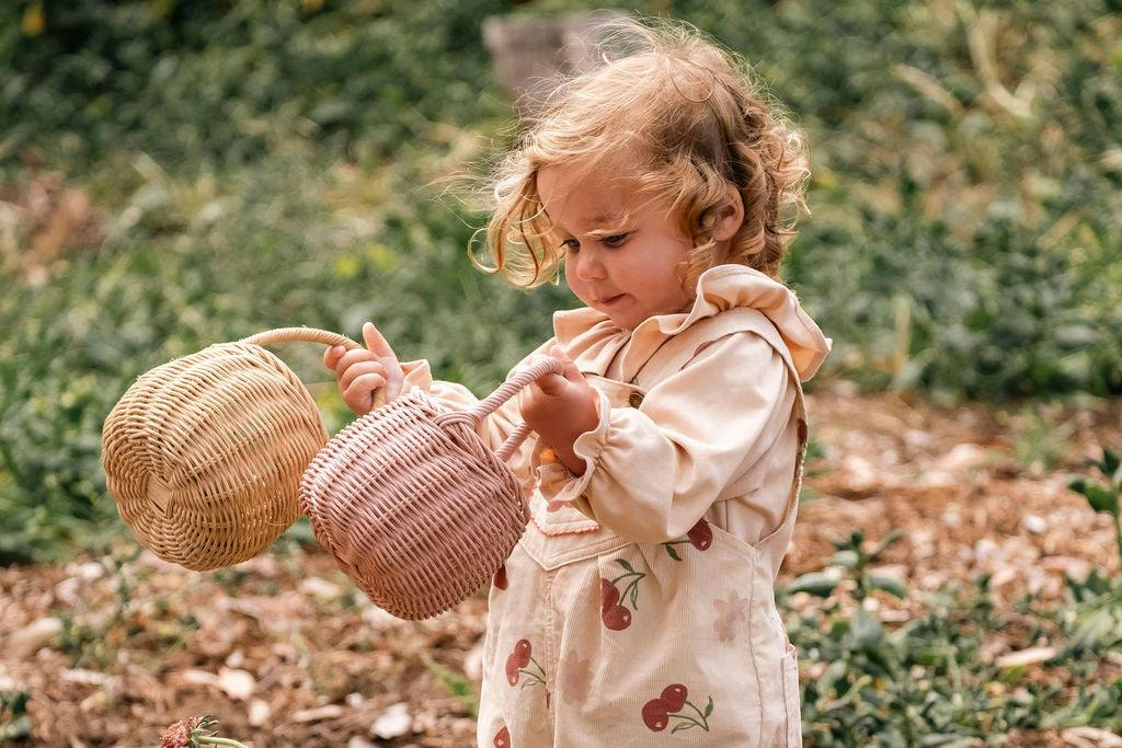 Overall Romper in Cherry Bloom
