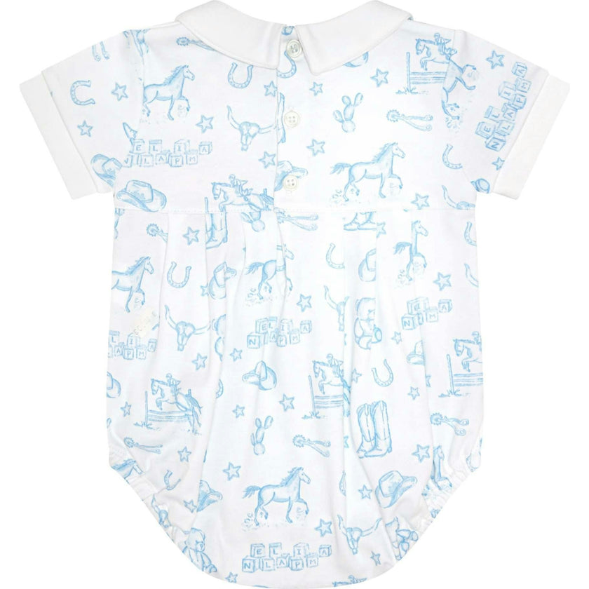 Blue Lone Star Toile Bubble