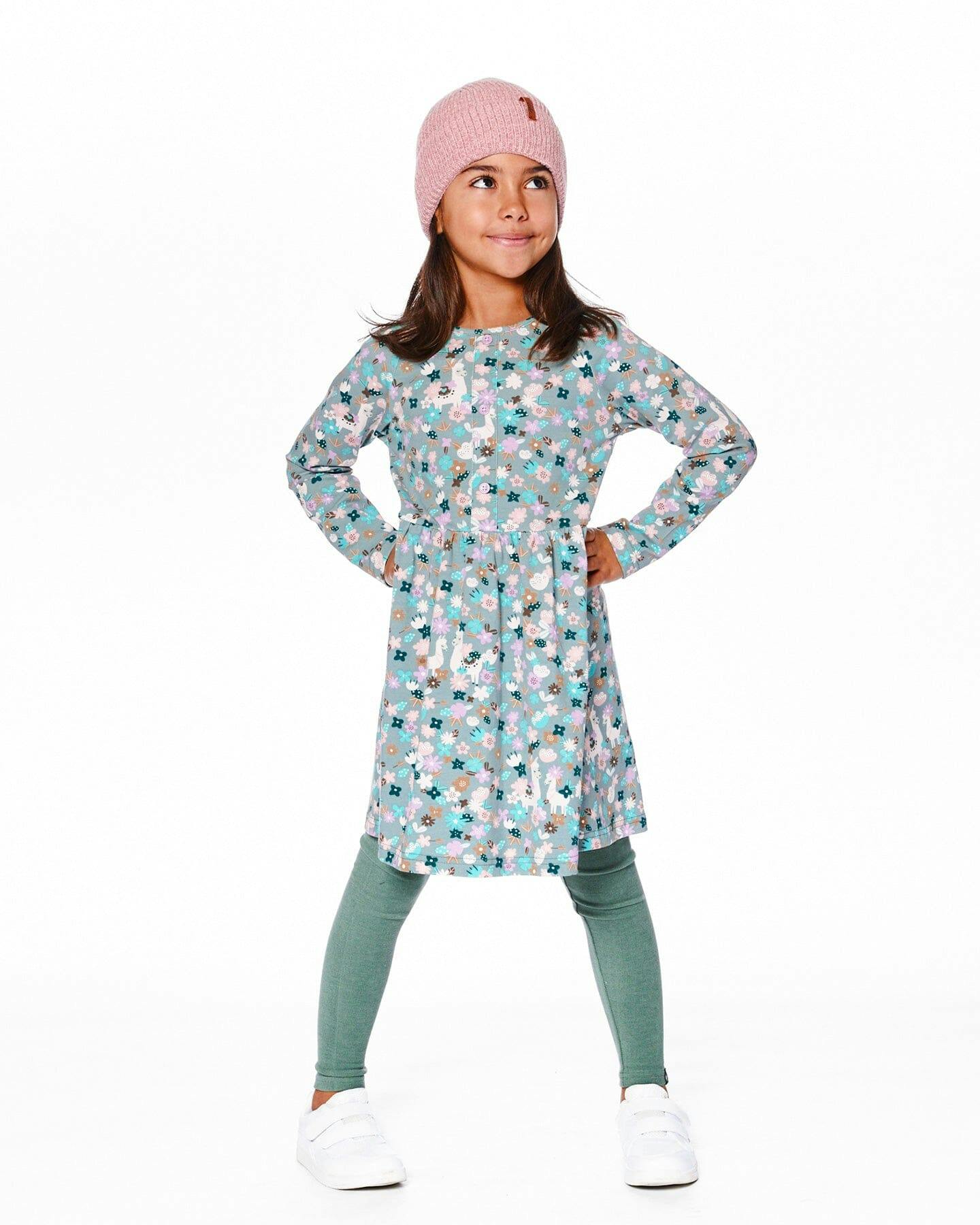 Half Button Organic Cotton Dress