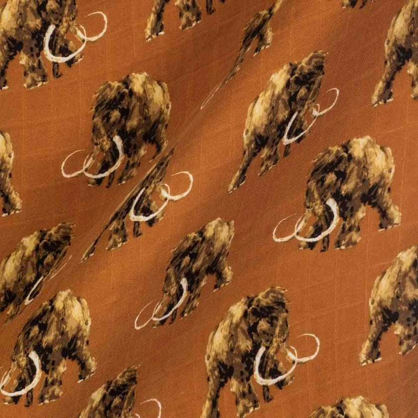 Woolly Mammoth Organic Cotton Muslin Two-Piece Burp Cloth Set